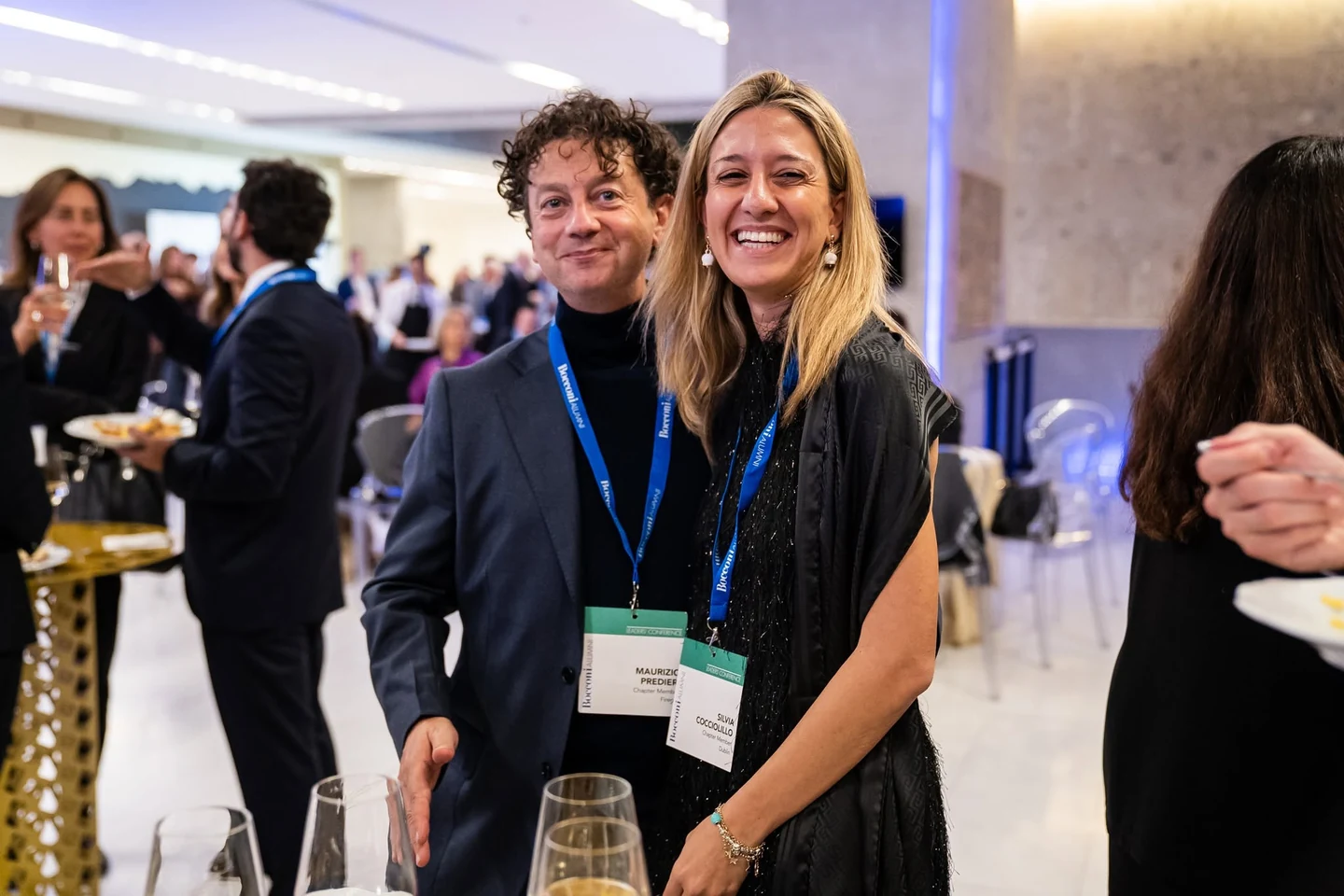 Maurizio Predieri with Silvia Cocciolillo at the Bocconi Alumni Community Leaders’ Conference 2026.